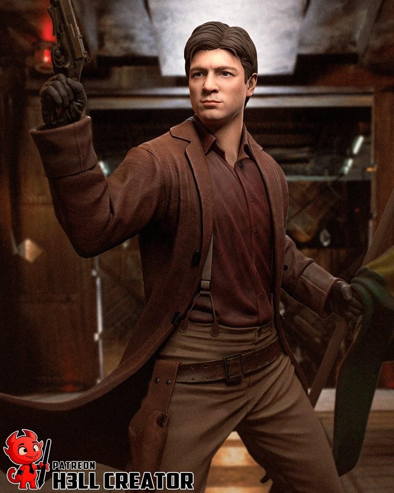 H3LL Creator – Captain Malcolm Reynolds – 3D Print Model STL