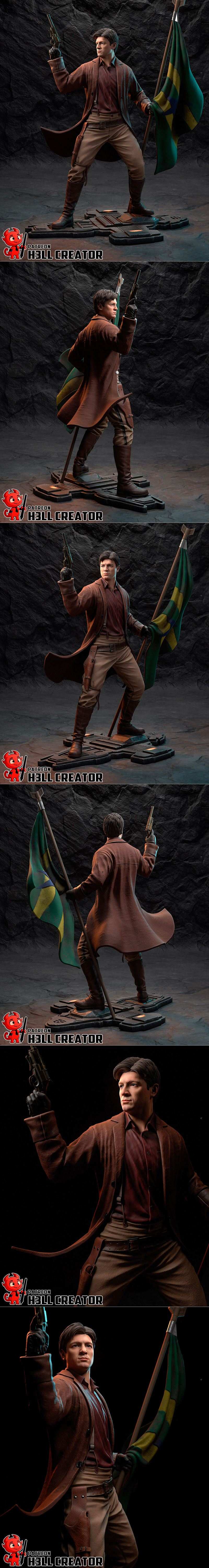 H3LL Creator – Captain Malcolm Reynolds – 3D Print Model STL