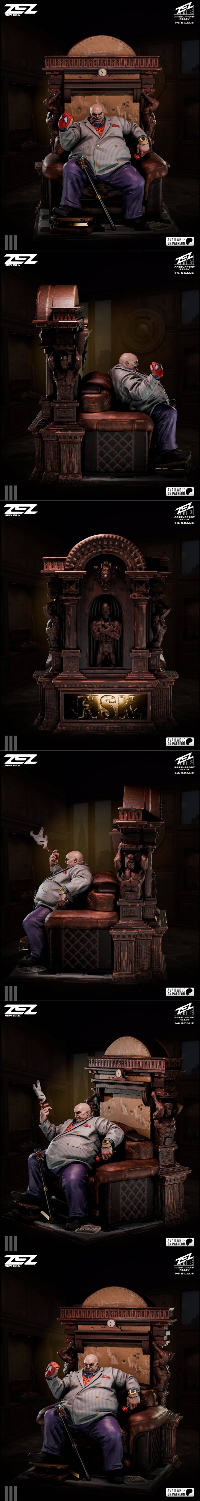 ZEZ Studio – Kingpin on Throne – 3D Print Model STL