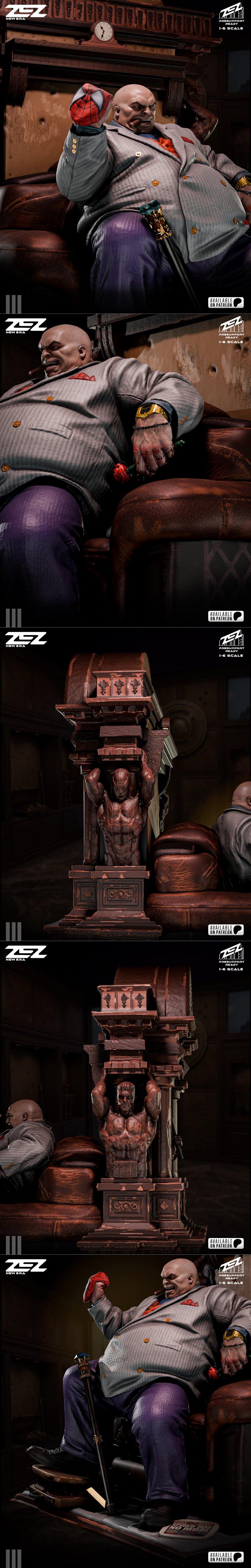 ZEZ Studio – Kingpin on Throne – 3D Print Model STL