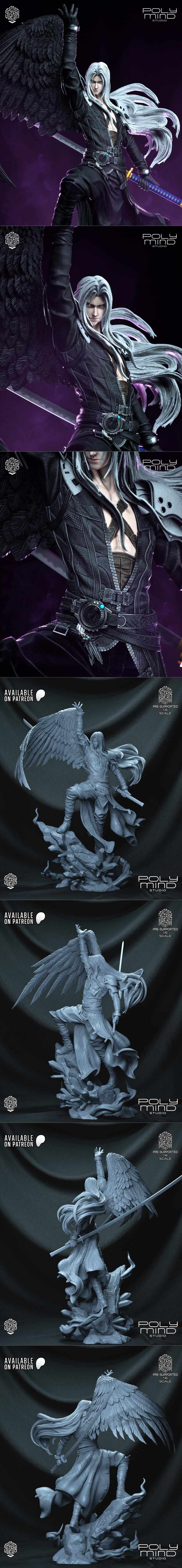 PolyMind Studio – Sephiroth – 3D Print Model STL