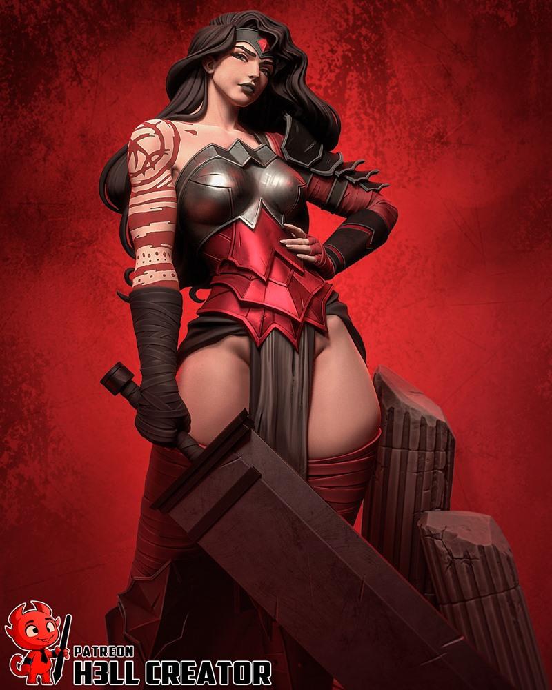 H3LL Creator – Absolute Wonder Woman – 3D Print Model STL