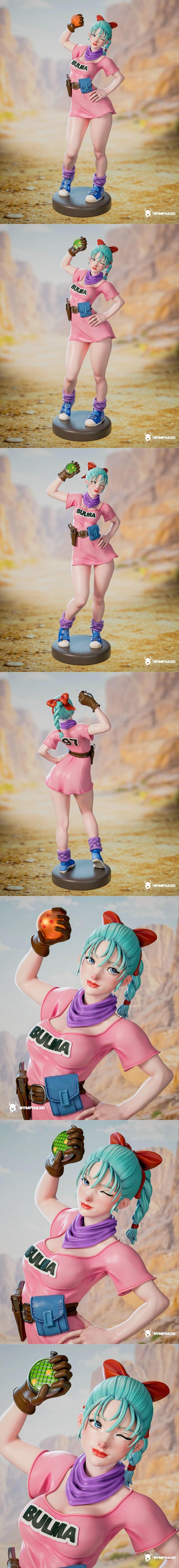 Nympha - 《龙珠》 Bulma 3D打印模型|Nympha – Bulma from Dragon Ball – 3D Print Model STL