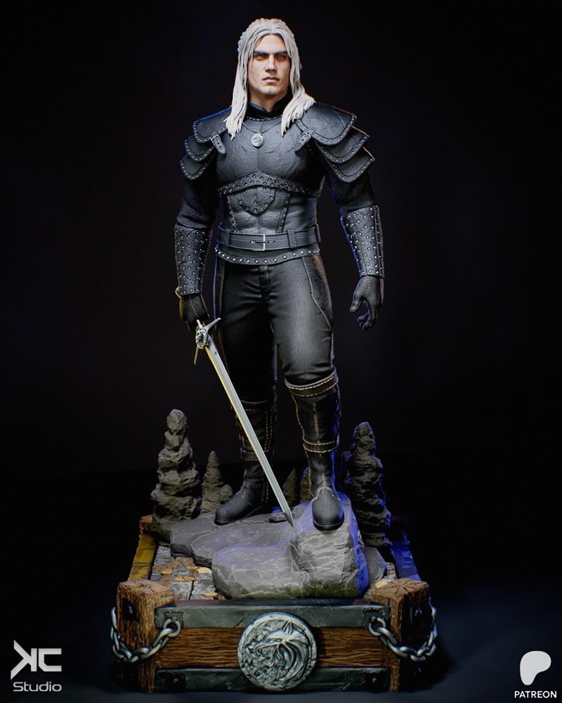 KcStudio – The Witcher – Netflix series fanart – 3D Print Model STL