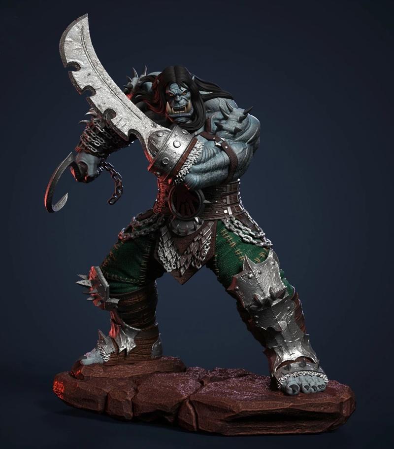 FP艺术作品 - Kargath血斧 - 3D打印模型|FP Artworks – Kargath Bladefist – 3D Print Model STL