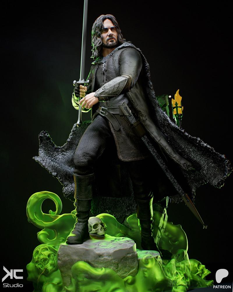 KcStudio – Aragorn – Lord of the Rings Fanart – 3D Print Model STL