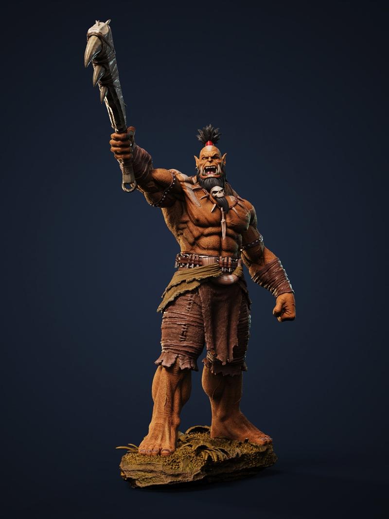 FP Artworks - 理罗格·德死眼 3D打印模型|FP Artworks – Kilrogg Deadeye – 3D Print Model STL