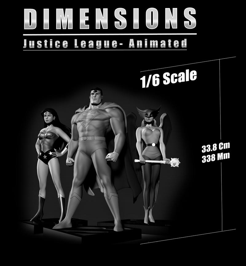 正义联盟3D打印模型|Dimensions Justice League – Animated – 3D Print Model STL