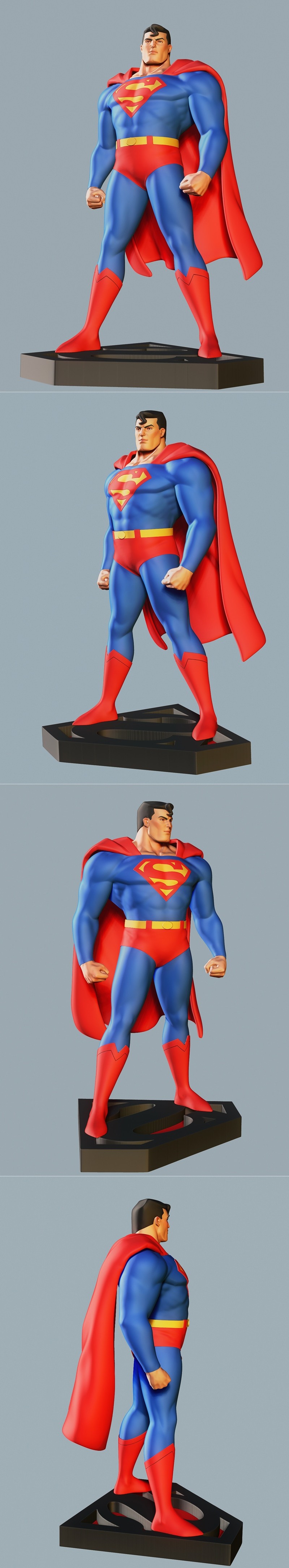 正义联盟3D打印模型|Dimensions Justice League – Animated – 3D Print Model STL