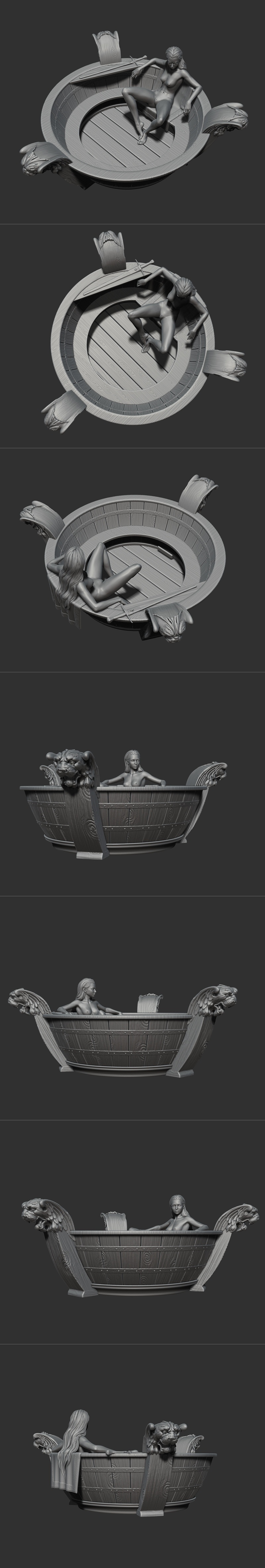 Aronon 三件套托盘 3D打印模型|Aronon – Trifle bowl – 3D Print Model STL