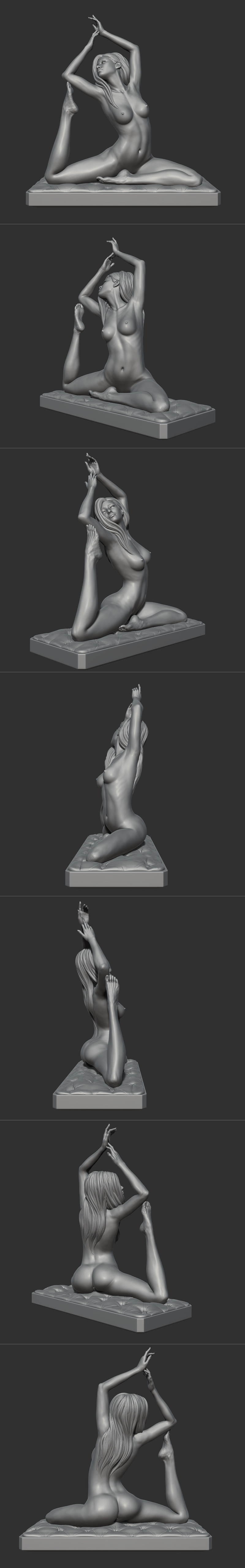 Aronon少女姿势模型3D打印文件|Aronon – Girl pose v1 – 3D Print Model STL