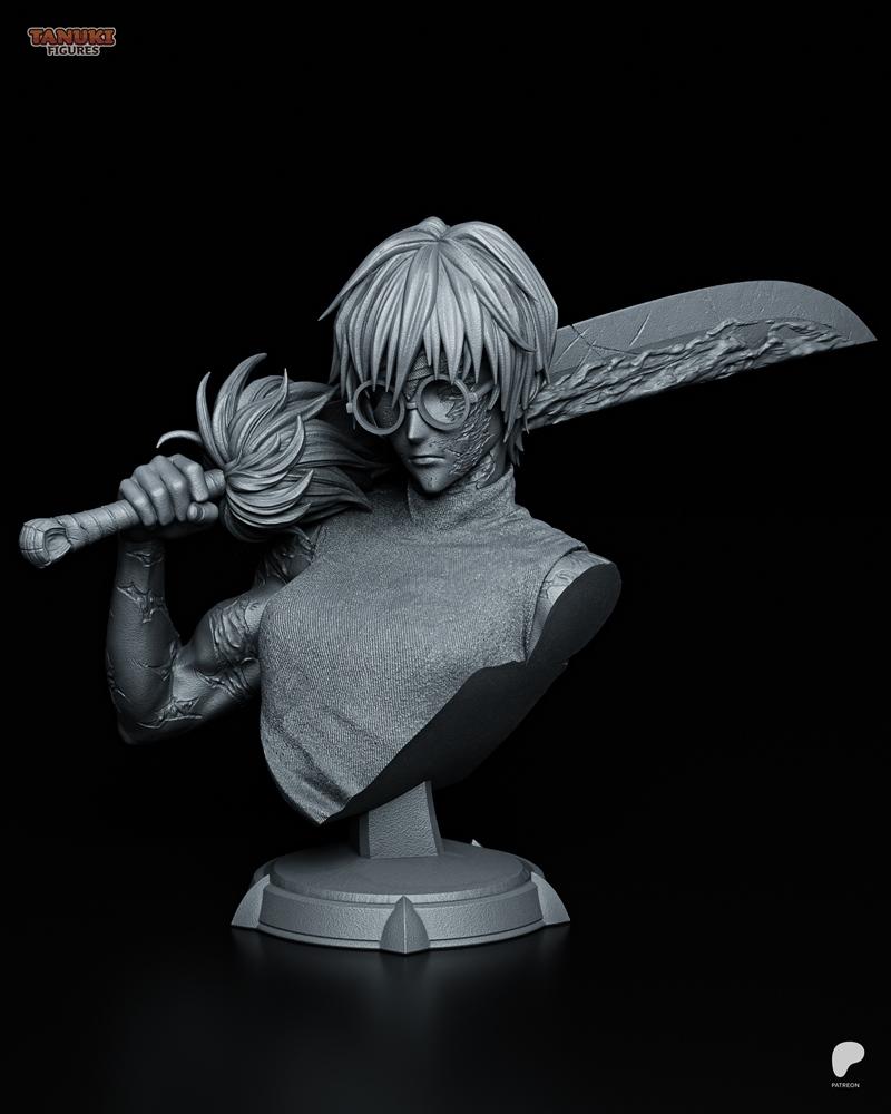Tanuki Figures – Maki Bust – 3D Print Model STL