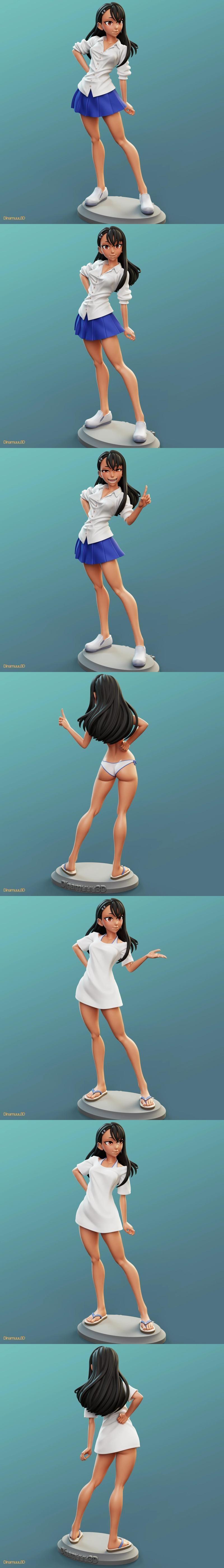 DiNamuuu3D - Nagatoro 3D打印模型|DiNamuuu3D – Nagatoro – 3D Print Model STL