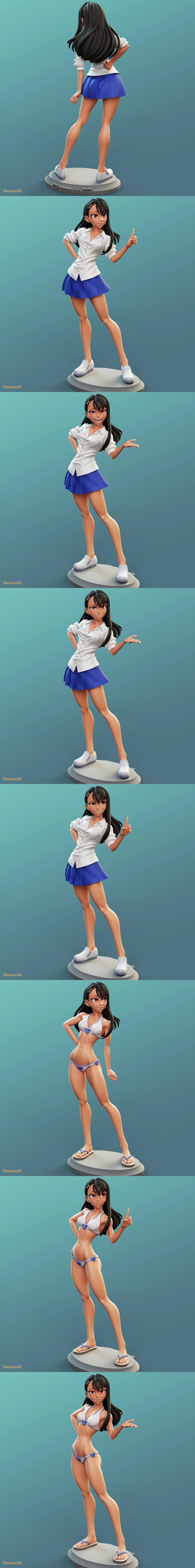 DiNamuuu3D - Nagatoro 3D打印模型|DiNamuuu3D – Nagatoro – 3D Print Model STL
