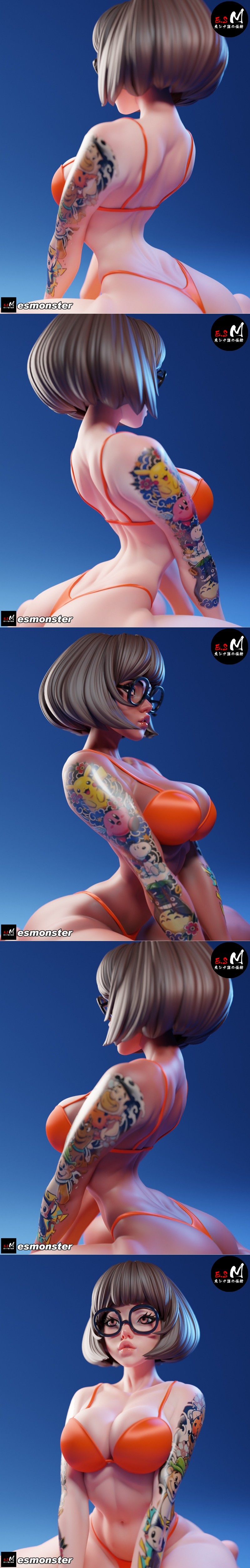 E.S.怪物-韦尔玛（晒后版）3D打印模型|E.S Monster – Velma (Suntanned Ver.) – 3D Print Model STL