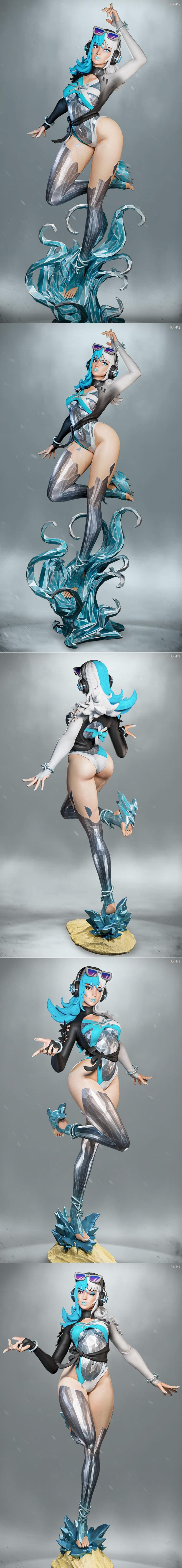 E.S怪物 - 月之雪夏 - 3D打印模型|E.S Monster – Luna Snow Summer – 3D Print Model STL