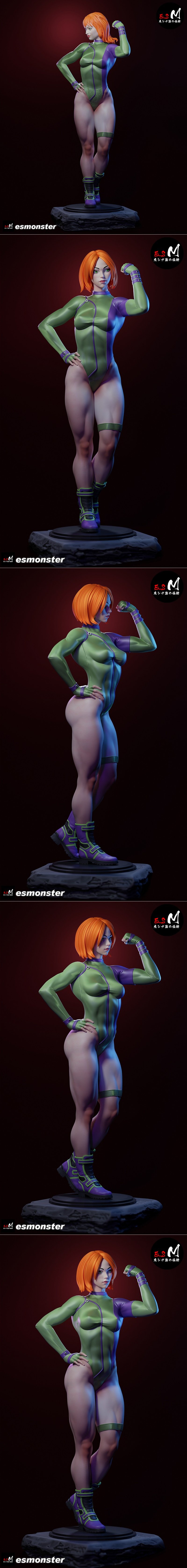 E.S怪物 - 凯特琳·费尔奇 - 3D打印模型|E.S Monster – Caitlin Fairchild – 3D Print Model STL