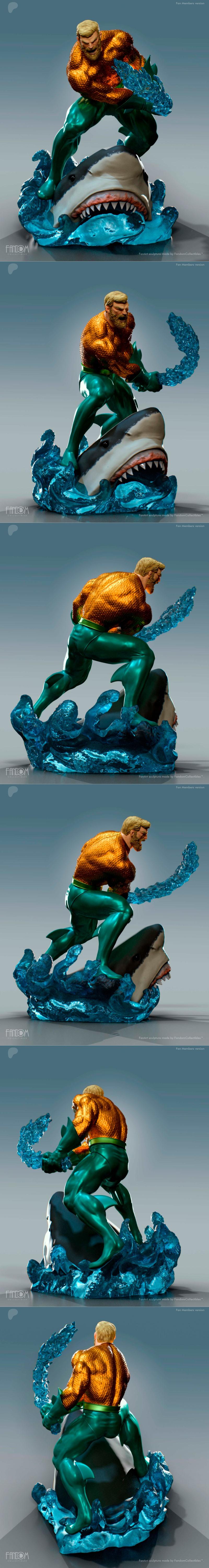 海洋之王3D打印模型|Fandom Collectibles – Aquaman – 3D Print Model STL