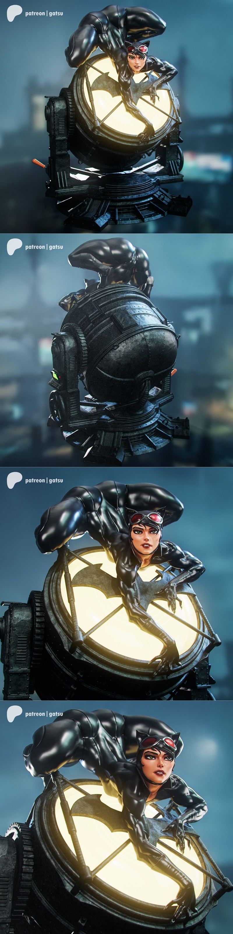 Gatsu Studios - 猫女 - 3D打印模型|Gatsu Studios – Catwoman – 3D Print Model STL