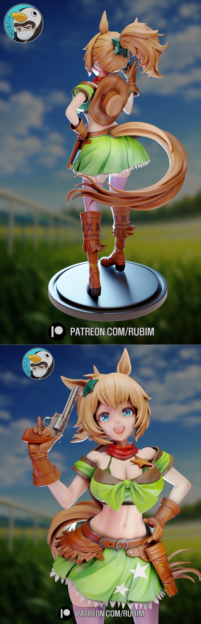 Rubim 3D打印模型：Taiki Shuttle角色雕塑|Rubim – Taiki Shuttle – Umamusume – 3D Print Model STL