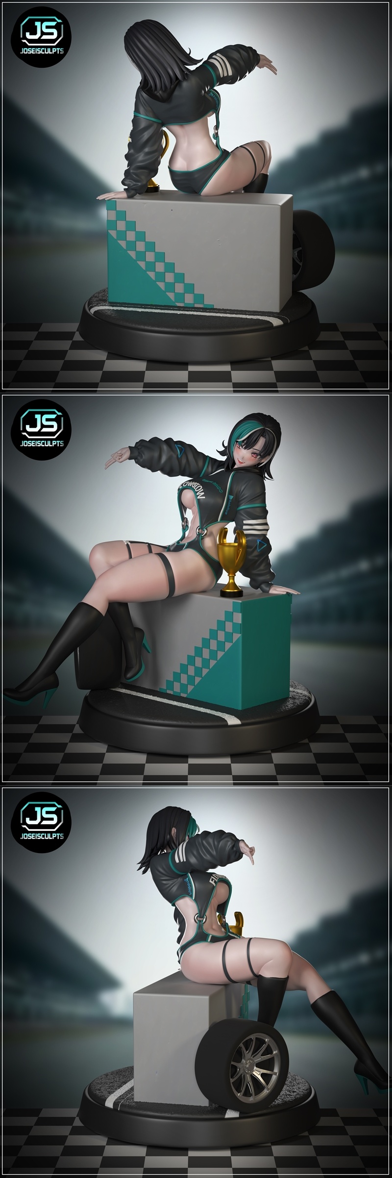 JOSÉisCULTP - 里ndon Chihaya - 3D打印模型|joseisculpts – RIndo Chihaya – 3D Print Model STL