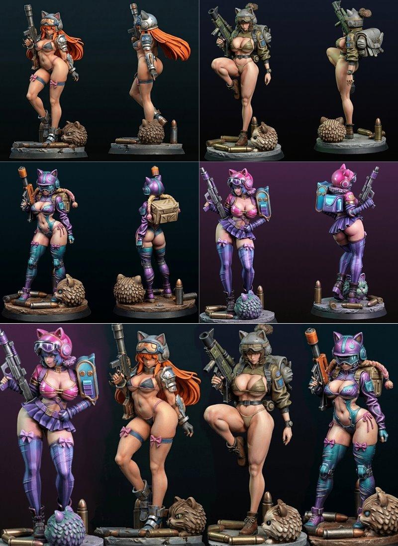 特殊部队猫咪——3D打印模型|Special Force Kitties – 3D Print Model STL