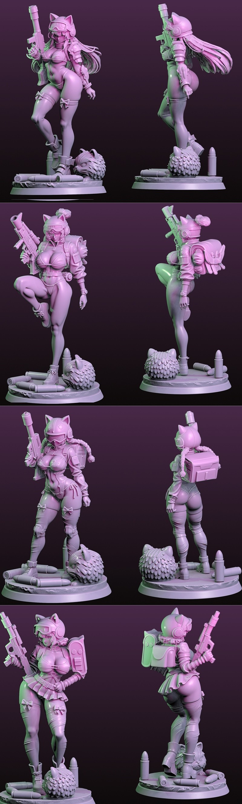 特殊部队猫咪——3D打印模型|Special Force Kitties – 3D Print Model STL