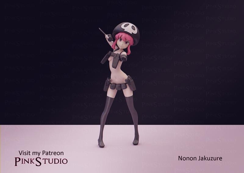 Pink Studio - 《杀戮尖塔》非非雅库泽 3D打印模型|Pink Studio – Kill la Kill – Nonon Jakuzure – 3D Print Model STL