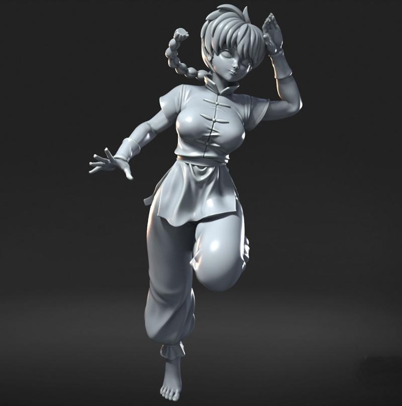 功夫熊猫 3D打印模型 阿宝|Ranma – 3D Print Model STL