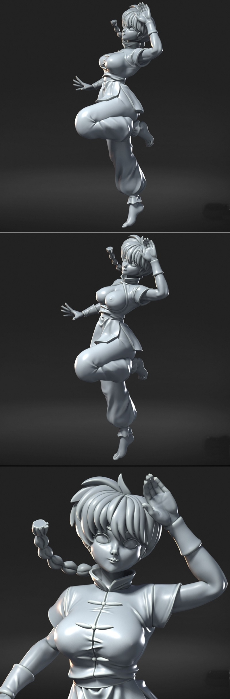 功夫熊猫 3D打印模型 阿宝|Ranma – 3D Print Model STL