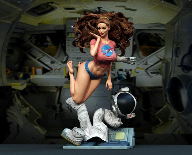 独家限量 - 星际少女 - 3D打印模型|Exclusive – Astronaut Girl – 3D Print Model STL