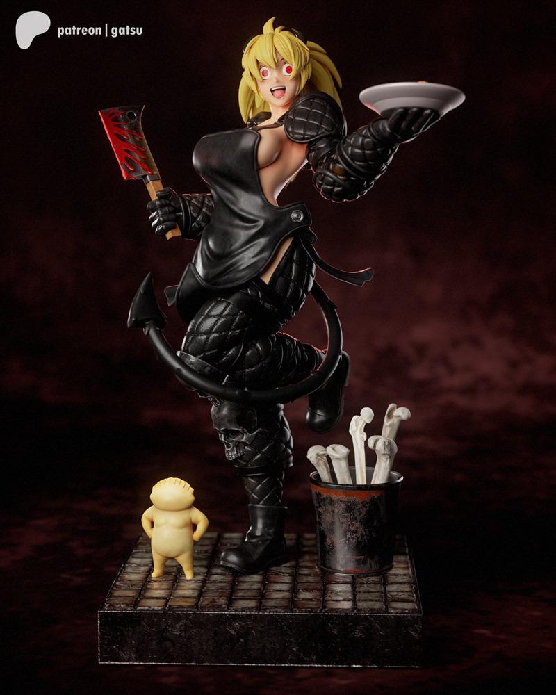 Gatsu Studios《多罗贺多》3D打印模型|Gatsu Studios – Nikaido Dorohedoro – Fanart – 3D Print Model STL