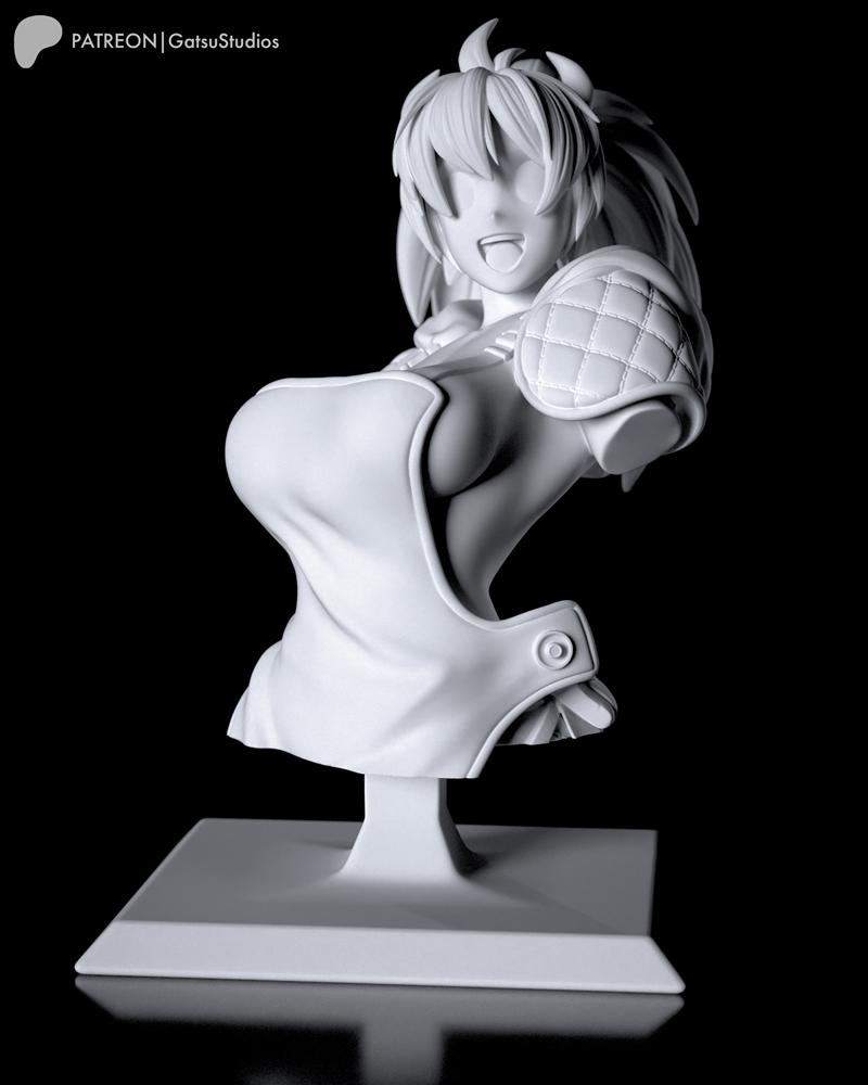 Gatsu Studios《多罗罗》尼崎博斯角色3D打印模型STL文件|Gatsu Studios – Nikaido Bust – Dorohedoro – Fanart – 3D Print Model STL