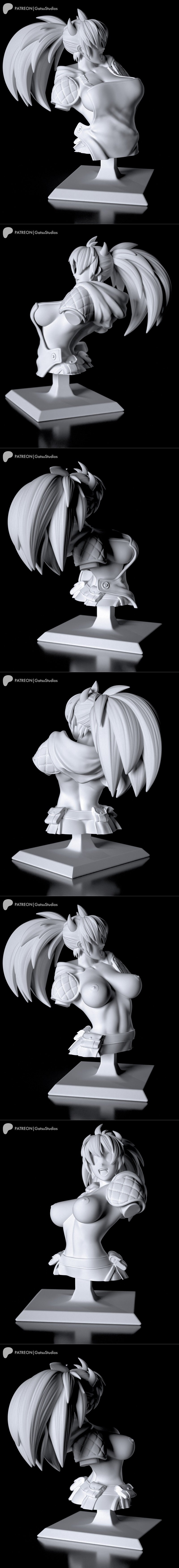 Gatsu Studios《多罗罗》尼崎博斯角色3D打印模型STL文件|Gatsu Studios – Nikaido Bust – Dorohedoro – Fanart – 3D Print Model STL