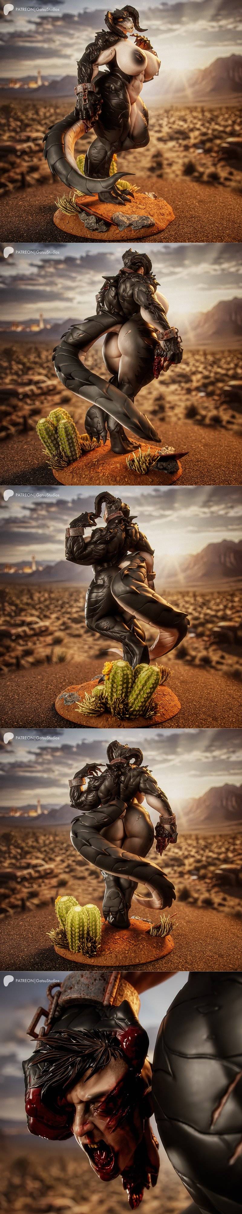 Gatsu Studios《死亡爪》3D打印模型|Gatsu Studios – Deathclaw (Fallout) – 3D Print Model STL