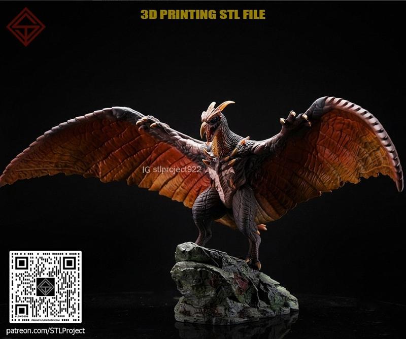 STL项目 - 罗丹 - 3D打印模型|STL Project – Rodan – 3D Print Model STL