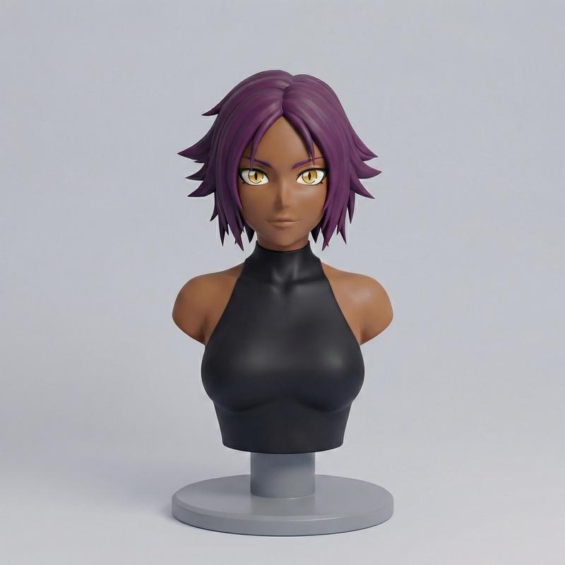 Pablo 3D打印模型：Yoruichi人偶造型|Pablo Figurines – Yoruichi Bust – 3D Print Model STL