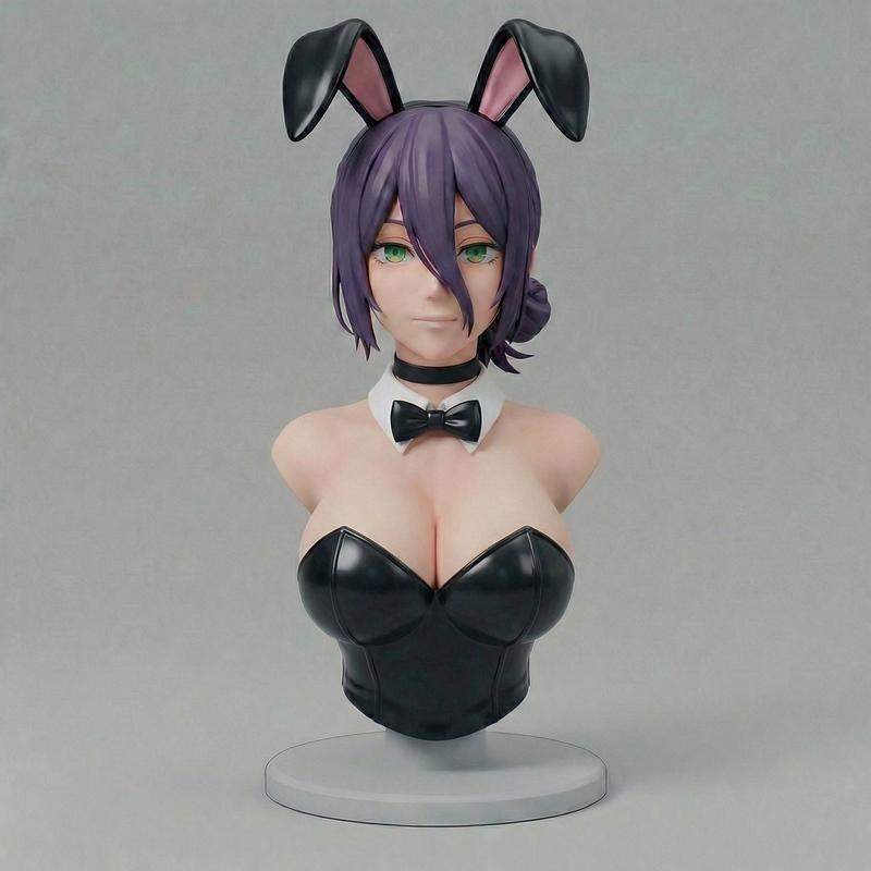 Pablo 3D打印兔子雕塑模型|Pablo Figurines – Reze Bunny Bust – 3D Print Model STL