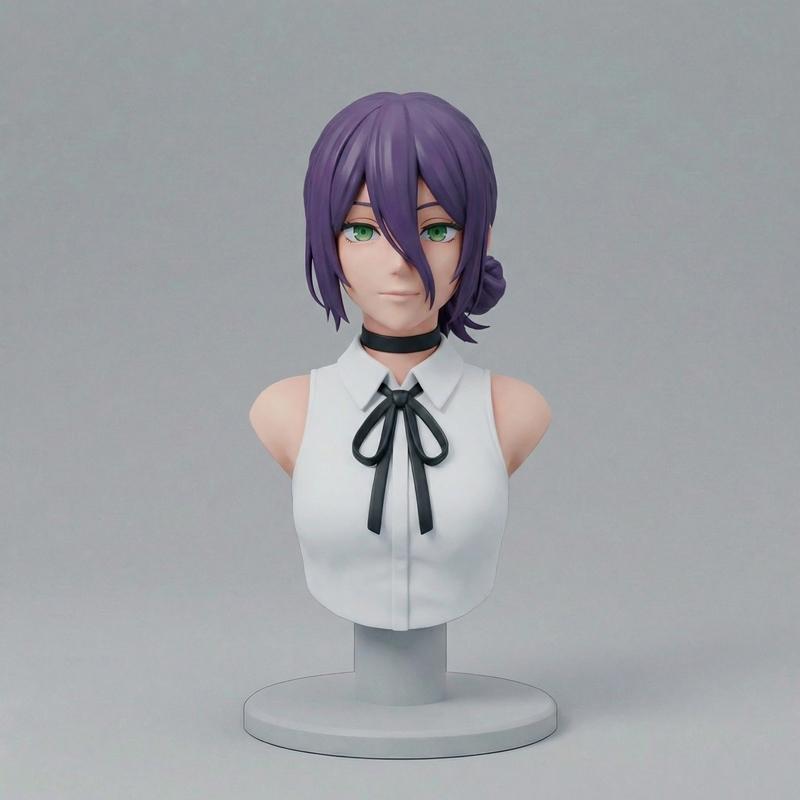 Pablo Figurines - Reze Bust - 3D打印模型|Pablo Figurines – Reze Bust – 3D Print Model STL