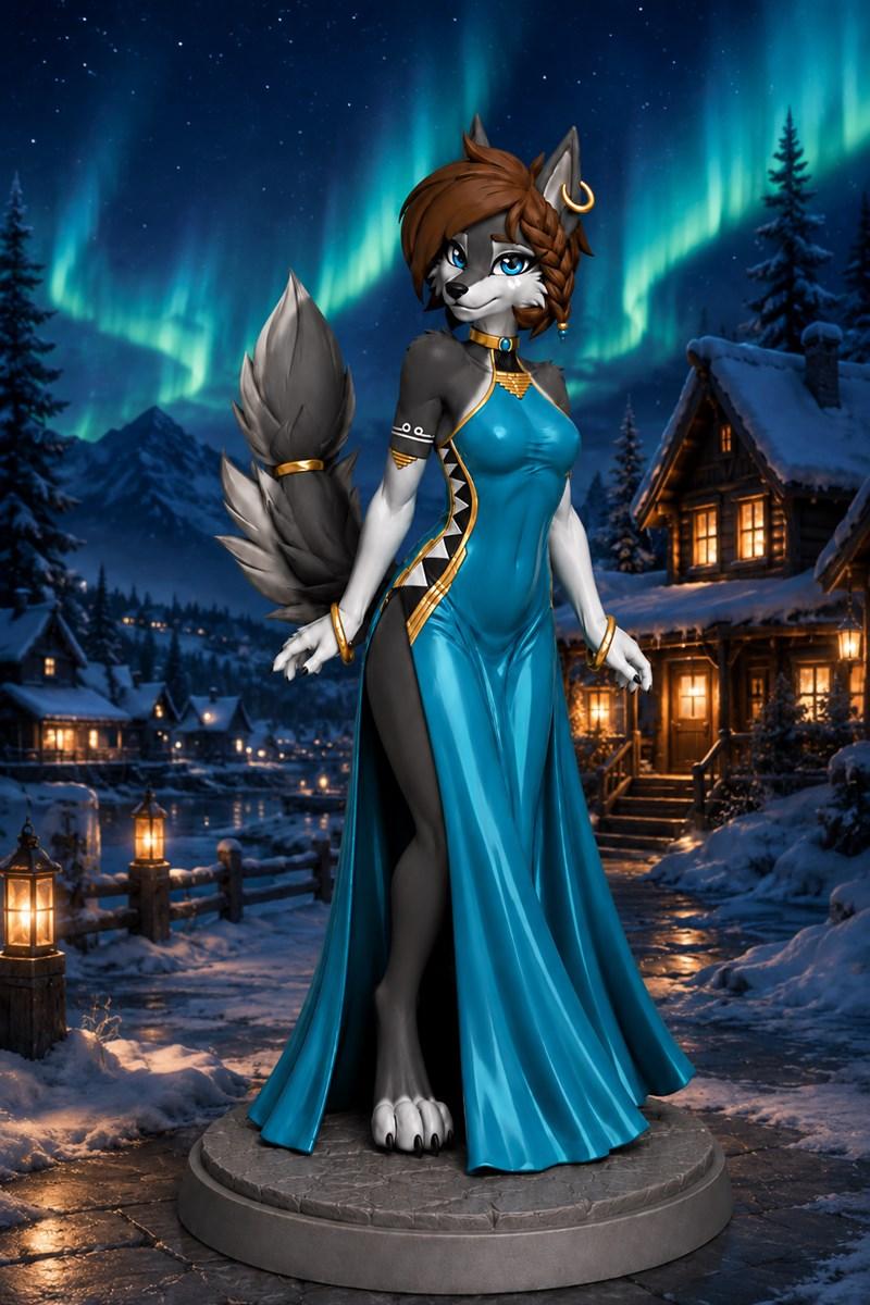 塔拉·奥罗拉冬日优雅 3D打印模型|Tala Aurora Winter Elegance – 3D Print Model STL