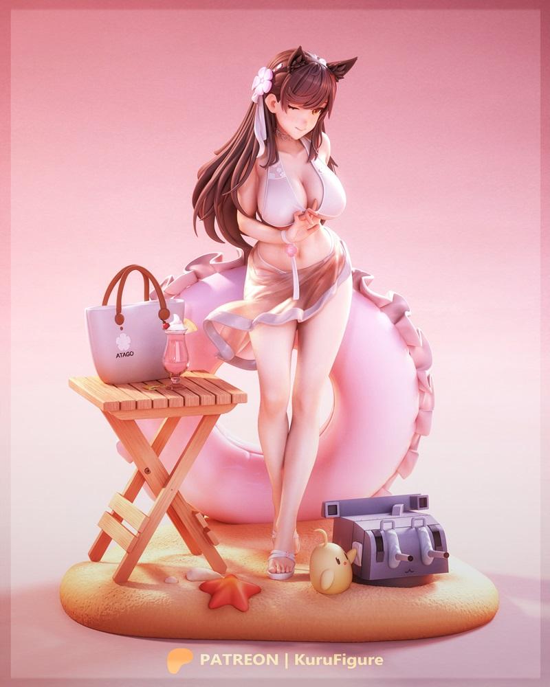 Atago夏日系列——Kuru角色3D打印模型|Kuru Figures – Atago Summer – Azur Lane – 3D Print Model STL