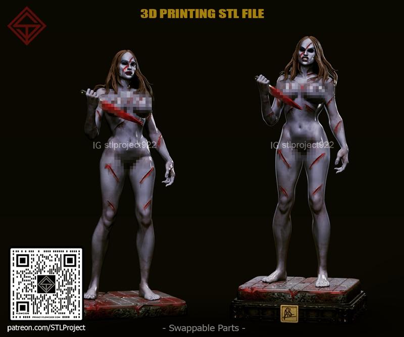 STL项目-愤怒公主-3D打印模型|STL Project – Angry Princess – 3D Print Model STL