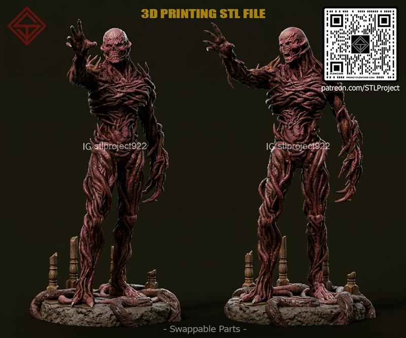 STL项目 - 《维克纳》3D打印模型|STL Project – Vecna – 3D Print Model STL