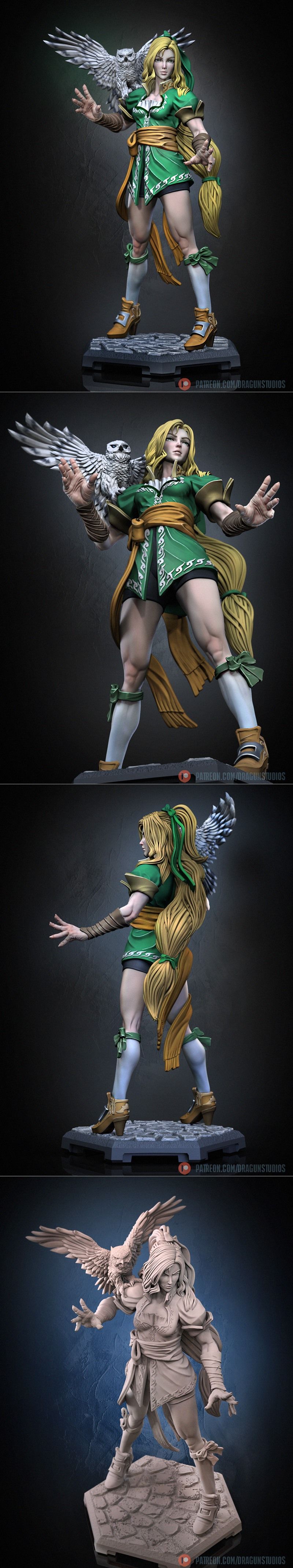 Dragun Studio - 马丽亚·雷纳德 - 3D打印模型|Dragun Studio – Maria Renard – 3D Print Model STL