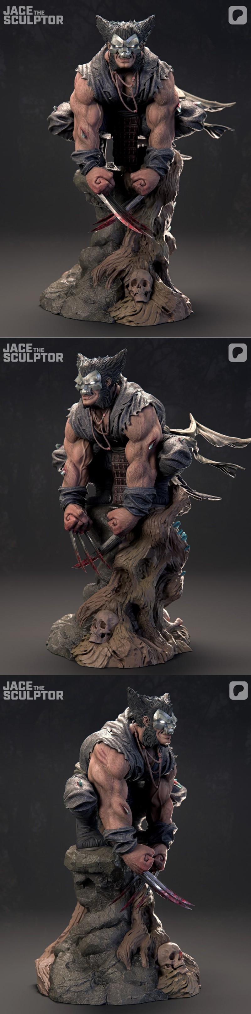 贾斯汀·雕塑师 - 猎鹰 - 3D打印模型|Jace The Sculptor – Wolverine – 3D Print Model STL