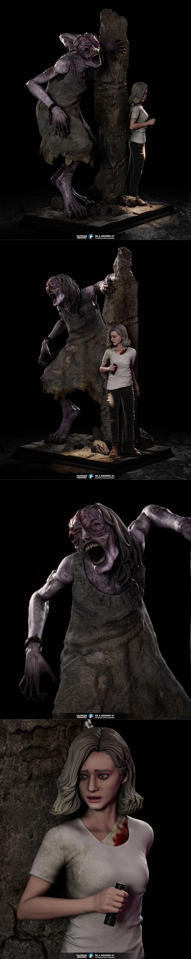 LA3Design - 生化危机： requiem - 女孩3D打印模型|LA3Design – The Girl – Resident Evil Requiem – 3D Print Model STL