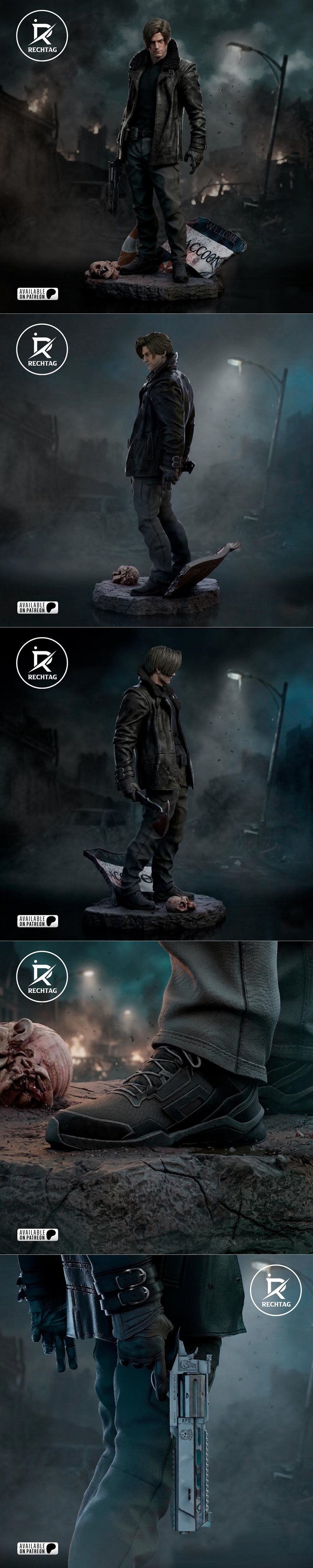 Rechtag – 乐高肯尼迪 – 3D打印模型|Rechtag – Leon S. Kennedy – 3D Print Model STL