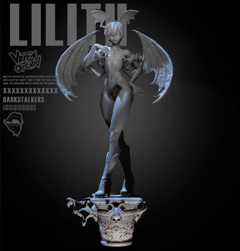 Velvet Sin 3D打印模型：莉莉丝角色雕塑|Velvet Sin – Lilith – 3D Print Model STL