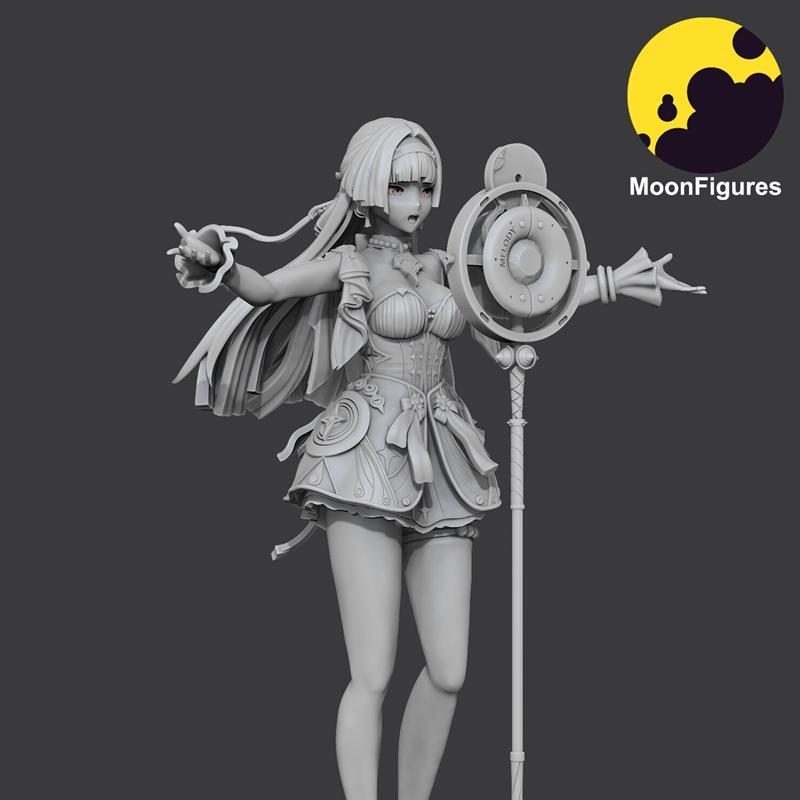 月之幻影 - 阿斯特拉·姚 - 3D打印模型|MoonFigures – Astra Yao – 3D Print Model STL