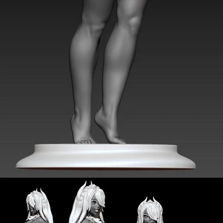 3D打印动漫女孩模型|Anime Girl
